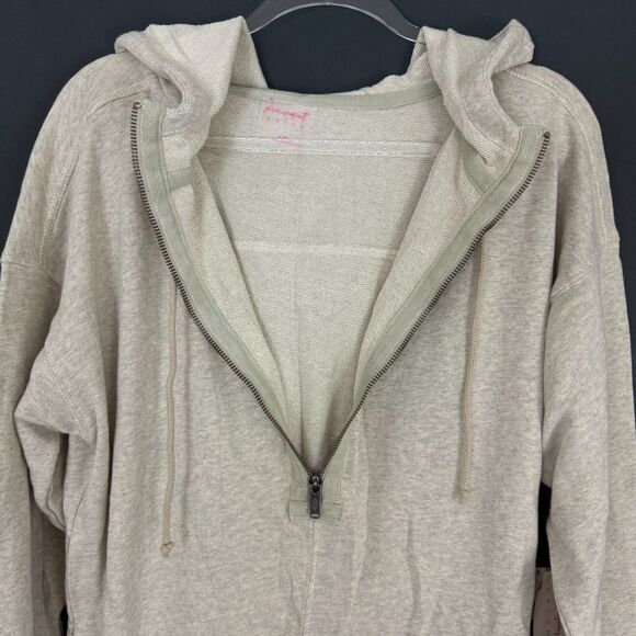 FREE PEOPLE FP Movement x Hatch Warm Up Jumpsuit S Maternity Heather Gray B66 - Picture 6 of 7